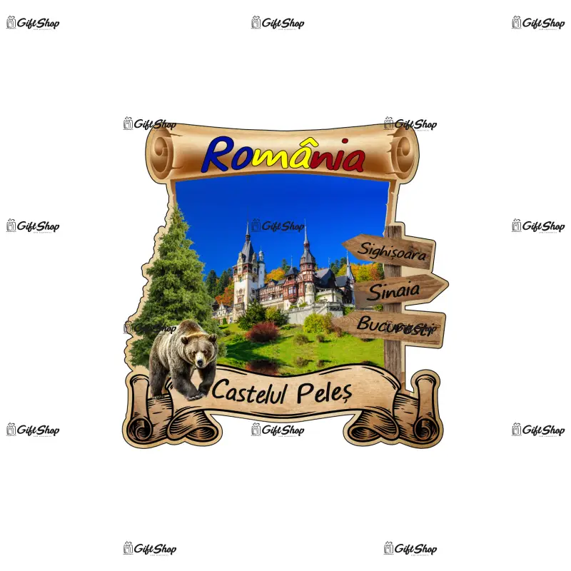 Castelul peles, romania, magnet papirus, model mgs 214